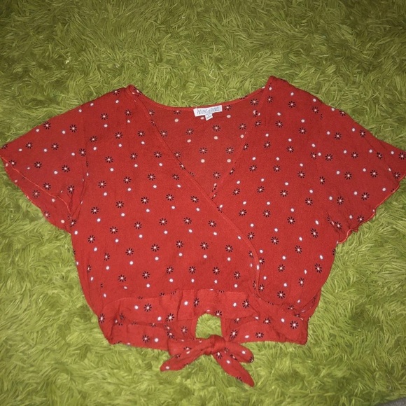 floral wrap top - Picture 1 of 5